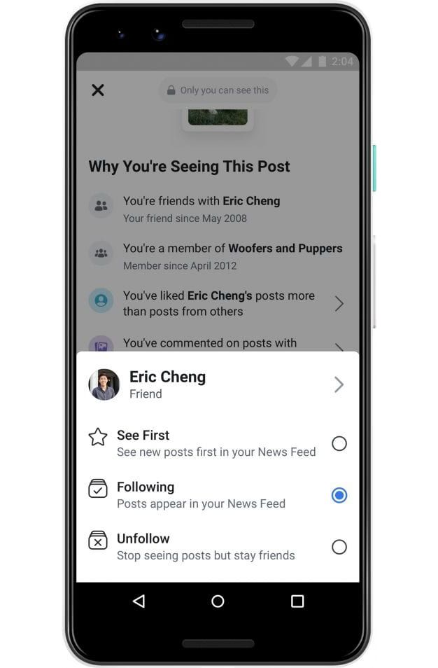 facebook por que estoy viendo este post 3 Facebook promete más información y control a los usuarios: dará más información sobre los posts y anuncios que aparezcan en el feed