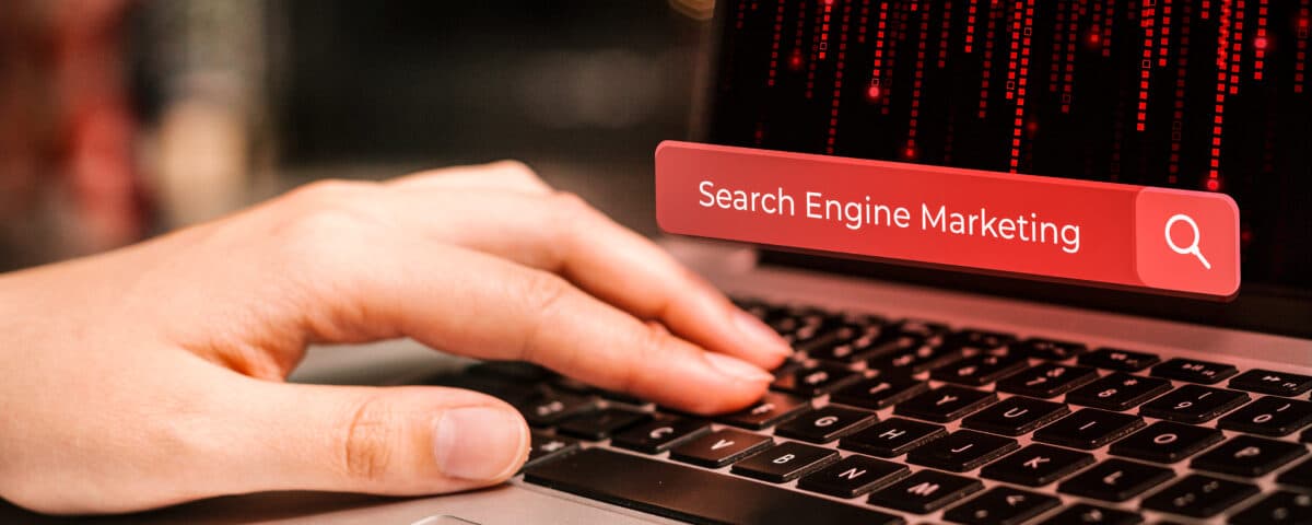 search engine marketing concept Optimización de landing pages para campañas de SEM
